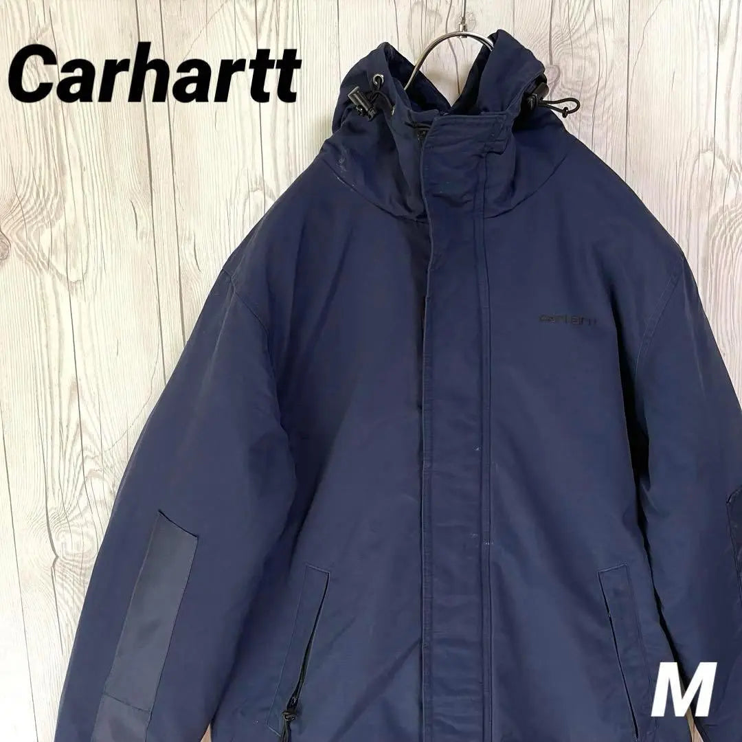 Carhartt Hooded Blouson Jacket Bubber Men's Size M Jumba Logo Old-wear