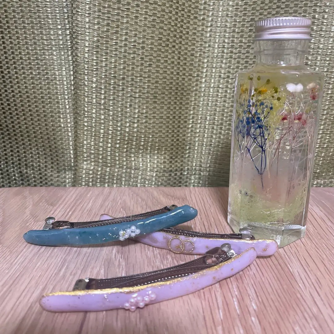 Horquilla de resina hecha a mano | レジン ヘアピン ハンドメイド