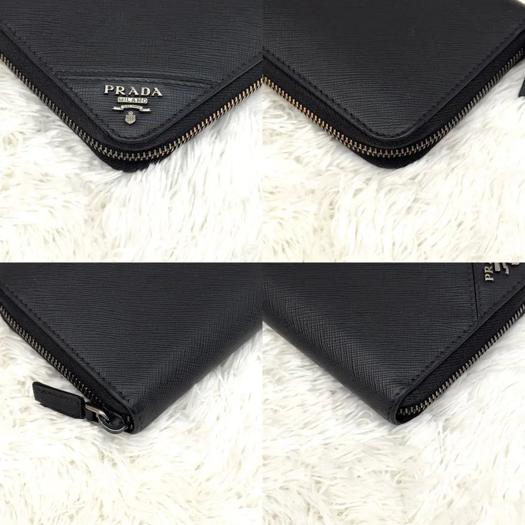 Beautiful condition ✨PRADA Prada Zip Around Saffiano Wallet with built-in IC chip