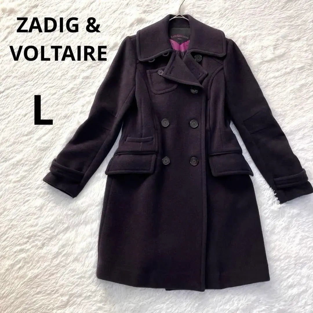 Raro abrigo ZADIG &amp; VOLTAIRE PARIS angora azul marino