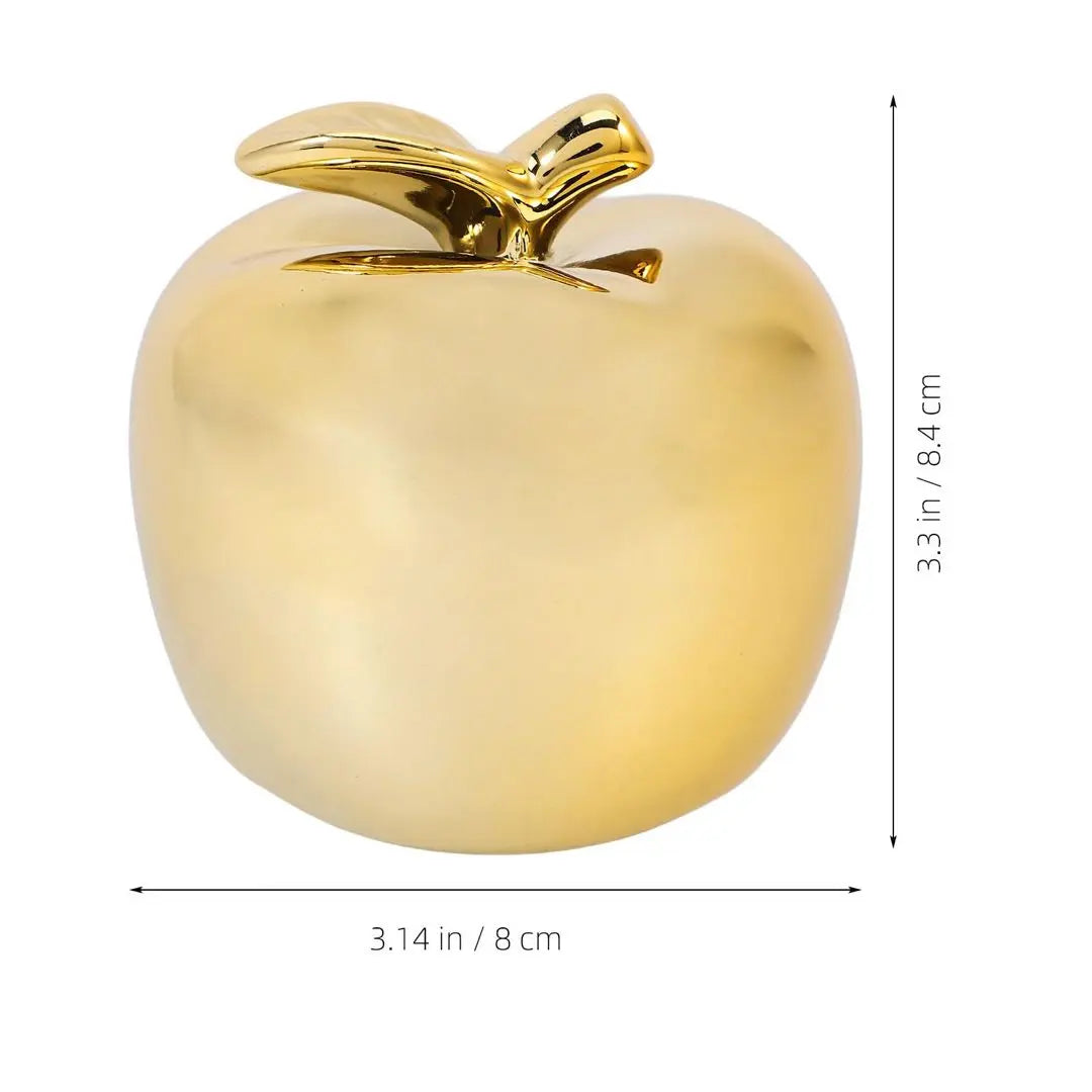 Apple Ornament Interior Goods Objects Gold Apple Gold Christmas