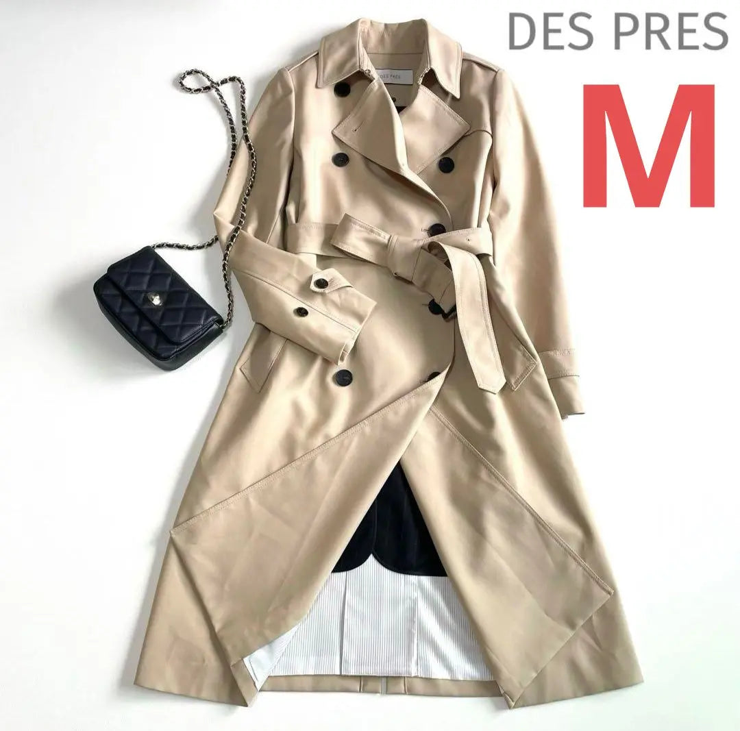 Size M DES PRES with liner Trench coat Beige