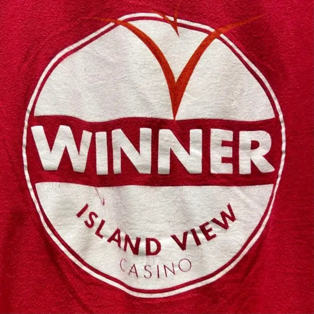 [Free Shipping] USA Vintage WINNER Back Logo Print T-shirt Big Size