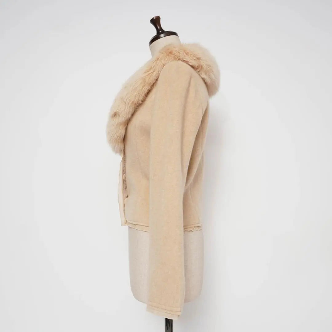 FOXEY BOUTIQUE Cashmere Fox Fur Jacket 40*YC646