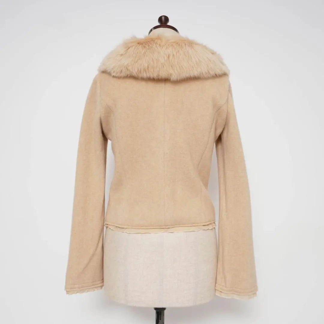 FOXEY BOUTIQUE Cashmere Fox Fur Jacket 40*YC646