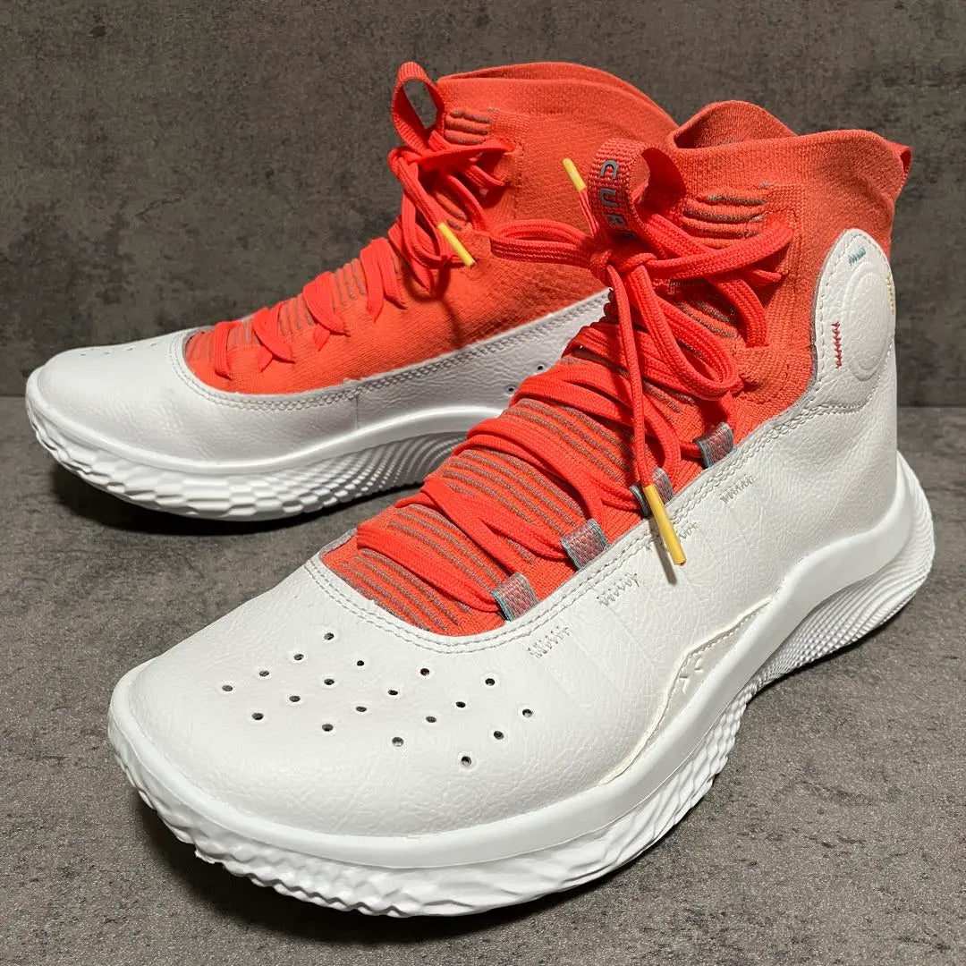 ♡Unused grade♡ Under Armour Curry 4 Frotro Bash White Red