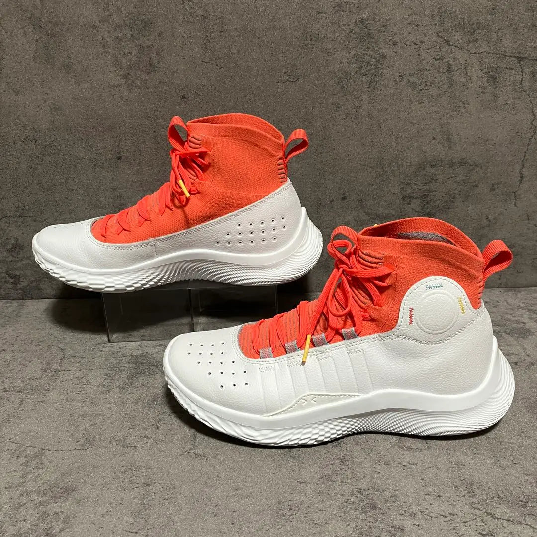 ♡Unused grade♡ Under Armour Curry 4 Frotro Bash White Red