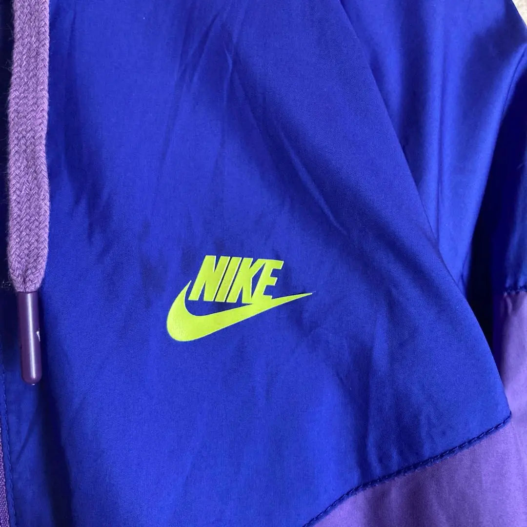 NIKE Nylon Jacket Purple Rare Colored Used Clothing