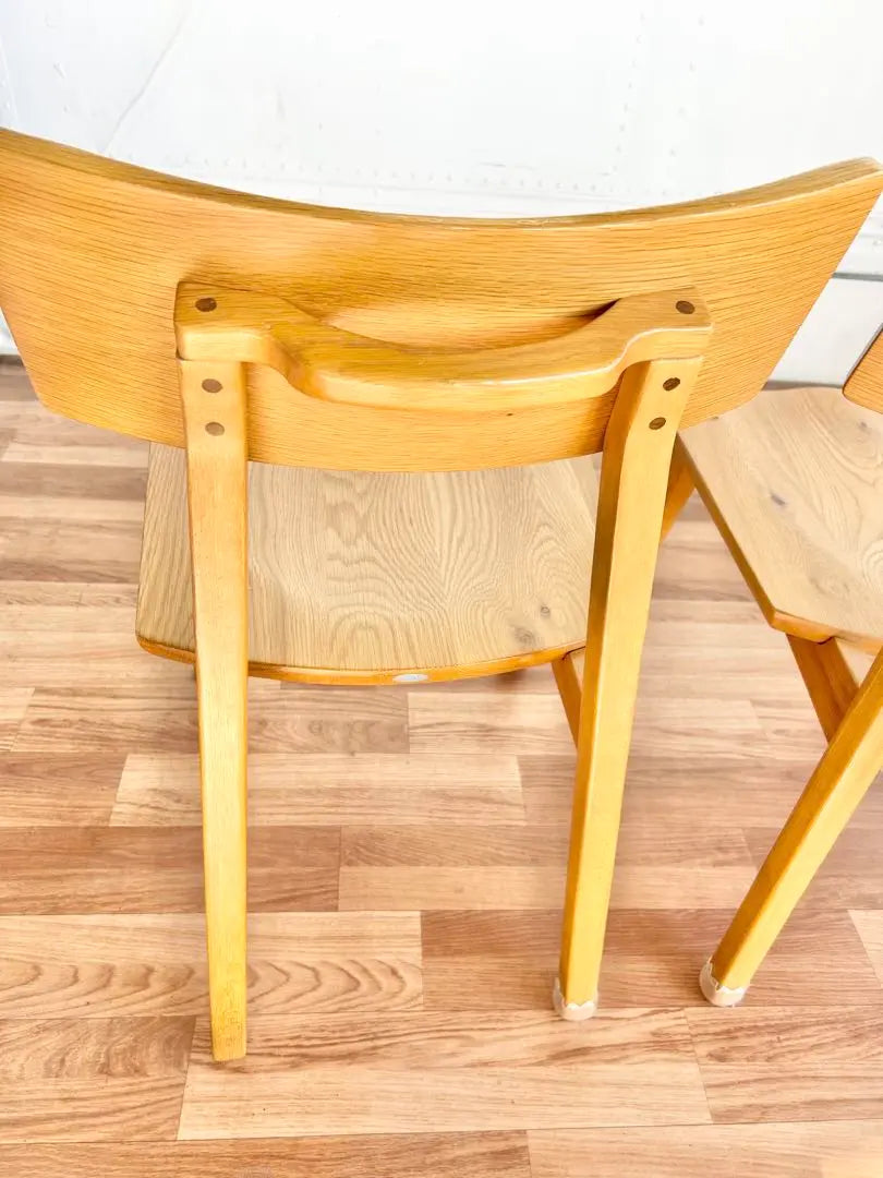 Natural wood, dining chair, 2 chairs, natural, stylish, cute, interior