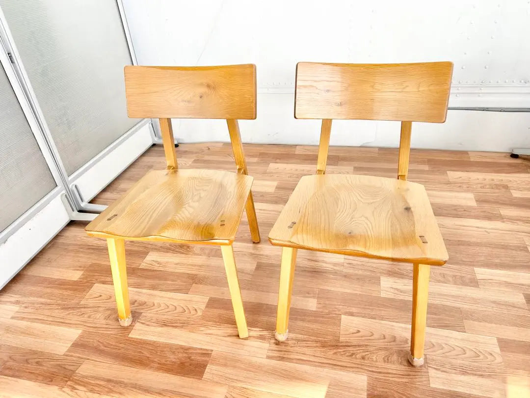 Natural wood, dining chair, 2 chairs, natural, stylish, cute, interior