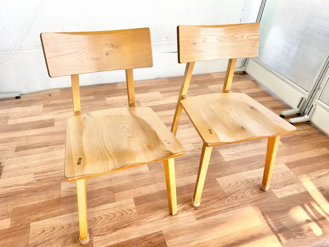 Natural wood, dining chair, 2 chairs, natural, stylish, cute, interior