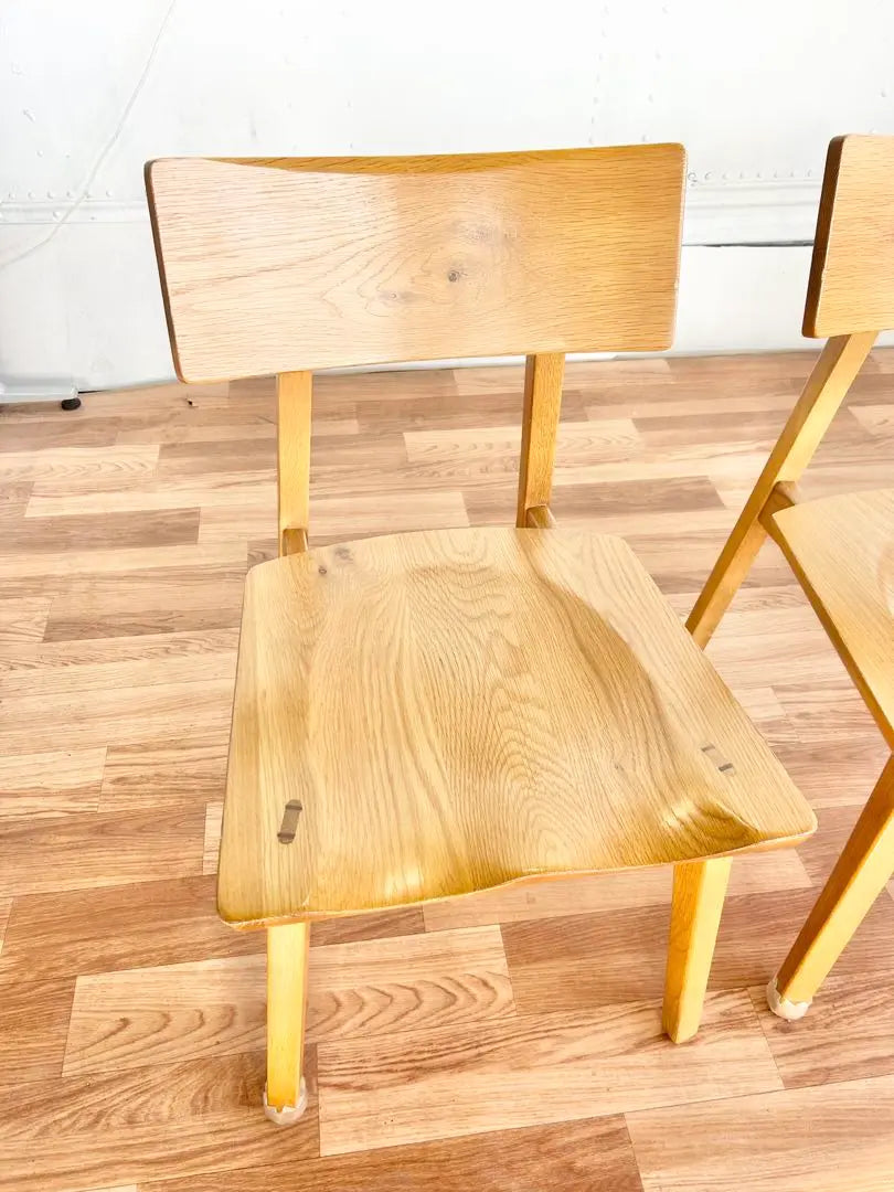 Natural wood, dining chair, 2 chairs, natural, stylish, cute, interior