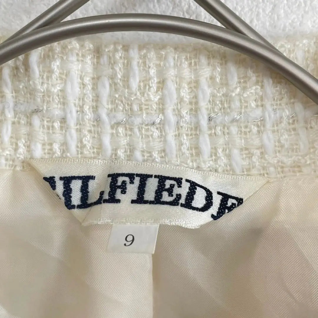 [SILFIEDE] Preciosos productos ✨ Chaqueta de tweed ceremonia formal blanco | 【SILFIEDE】✨美品✨ツイードジャケット セレモニー フォーマル ホワイト