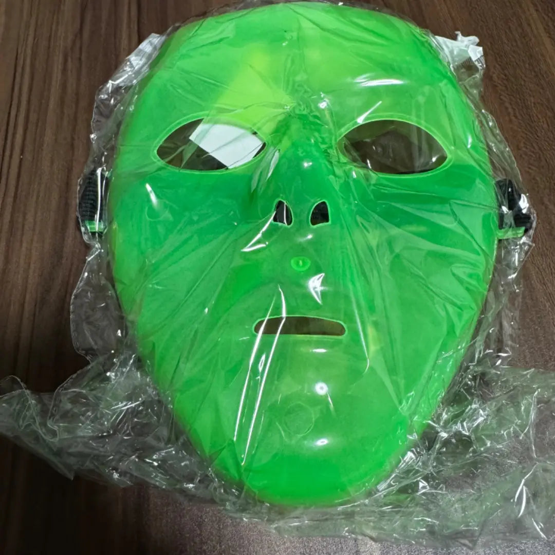 ★Nuevo★ Máscara de terror verde fluorescente Monstruo de fiesta de evento de cosplay de Halloween | ★新品★ 蛍光緑 ホラーマスク ハロウィン コスプレ イベント パーティー 怪人