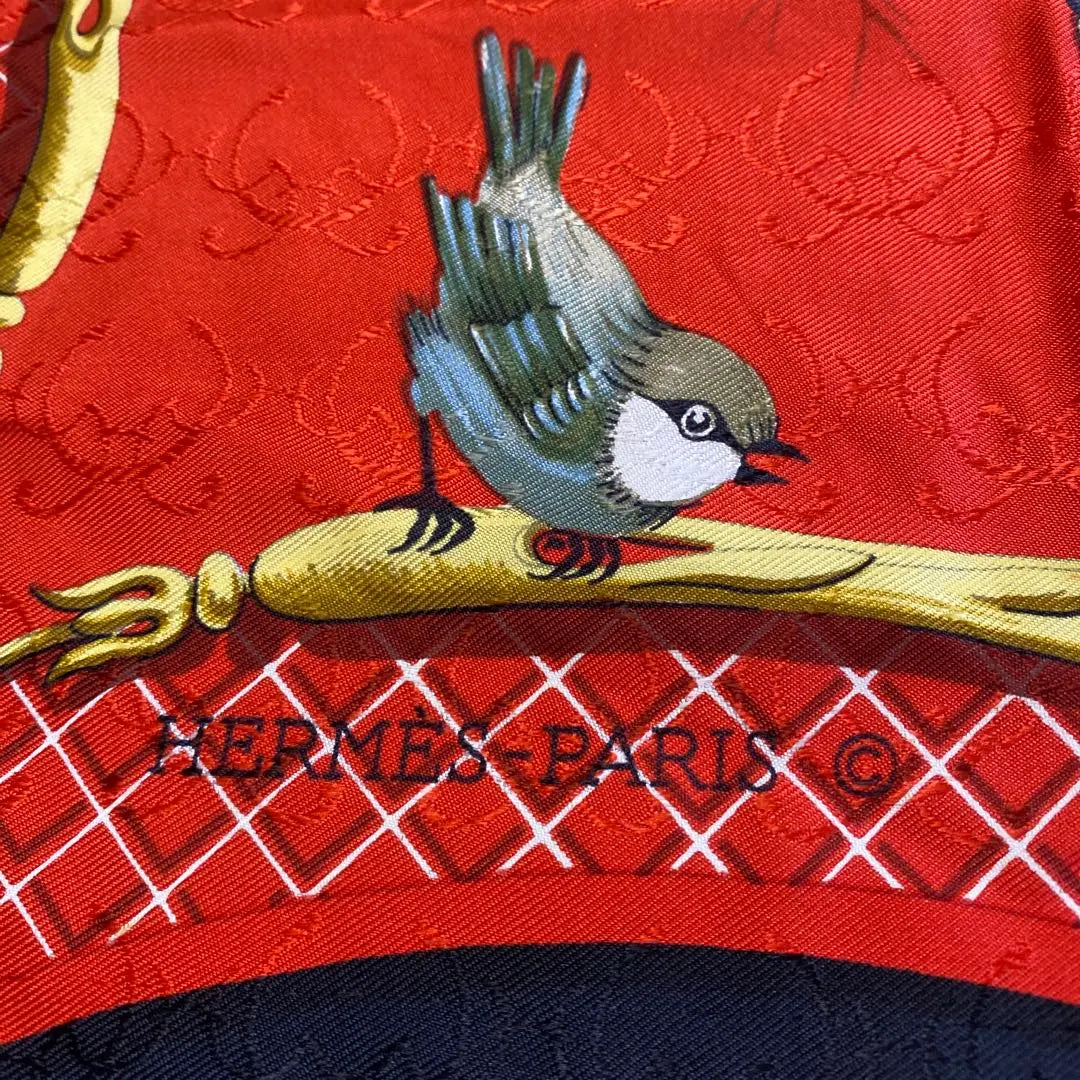 ◆Rare◎Vintage HERMES / Hermes scarf sparrow bird