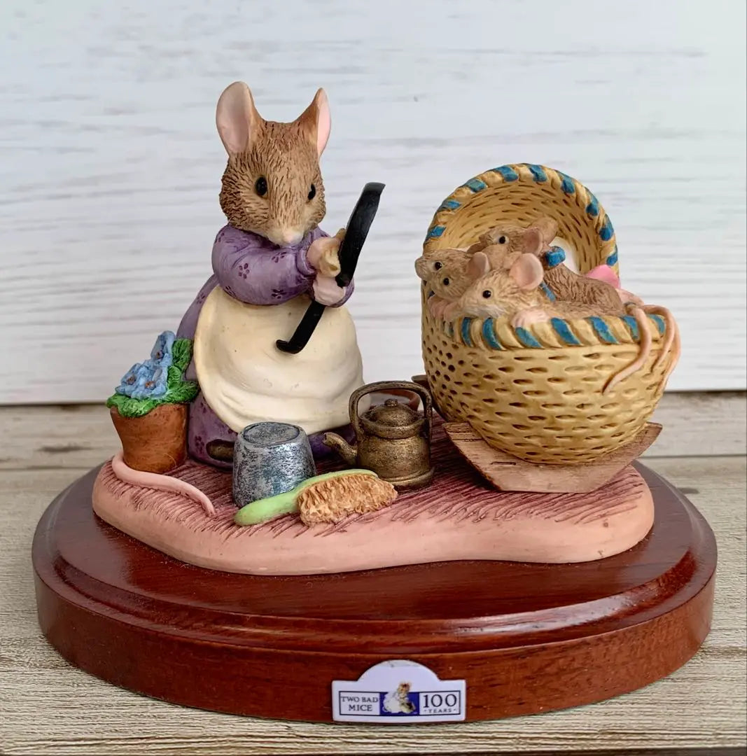 Handkerchief and Baby Figurine Peter Rabbit 100th Anniversary Figurine