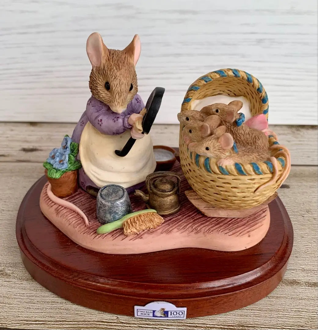 Handkerchief and Baby Figurine Peter Rabbit 100th Anniversary Figurine