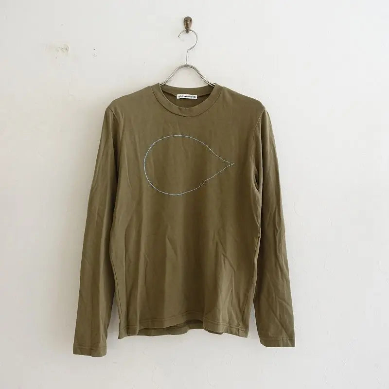 Mina Perhonen call embroidered shirt long sleeve olive