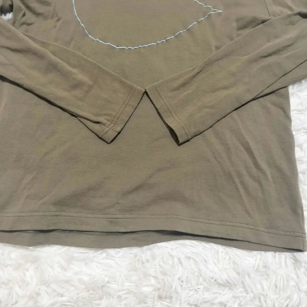 Mina Perhonen call embroidered shirt long sleeve olive