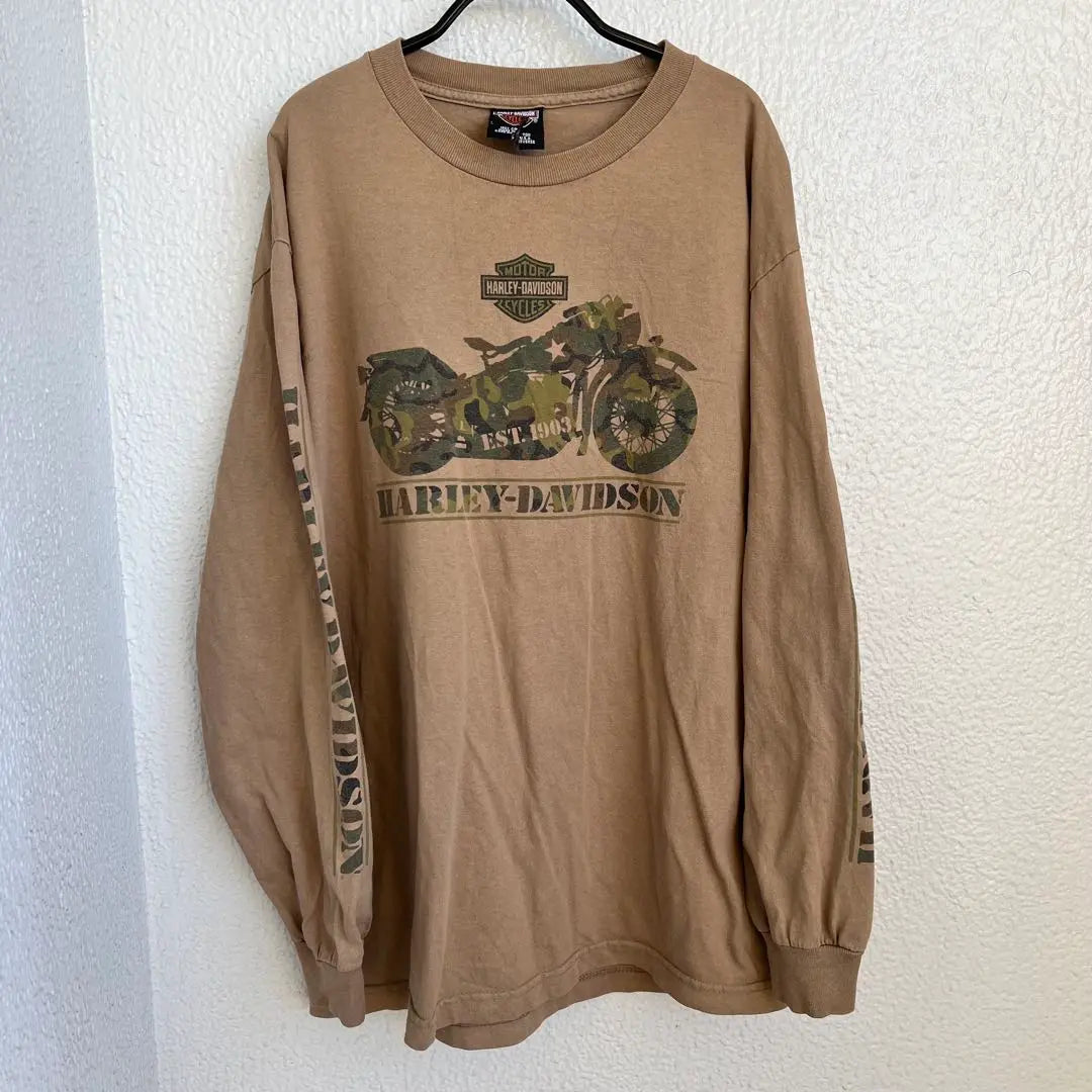 Made in USA HARLEY DAVIDSON Long Sleeve T-shirt L size