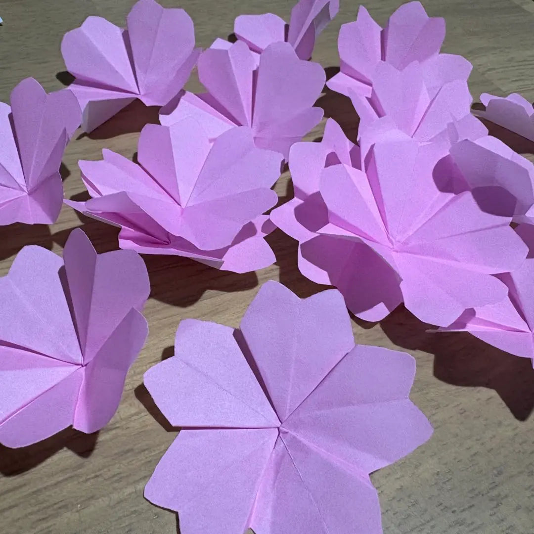 20 flores de cerezo origami hechas a mano decoración de pared primavera