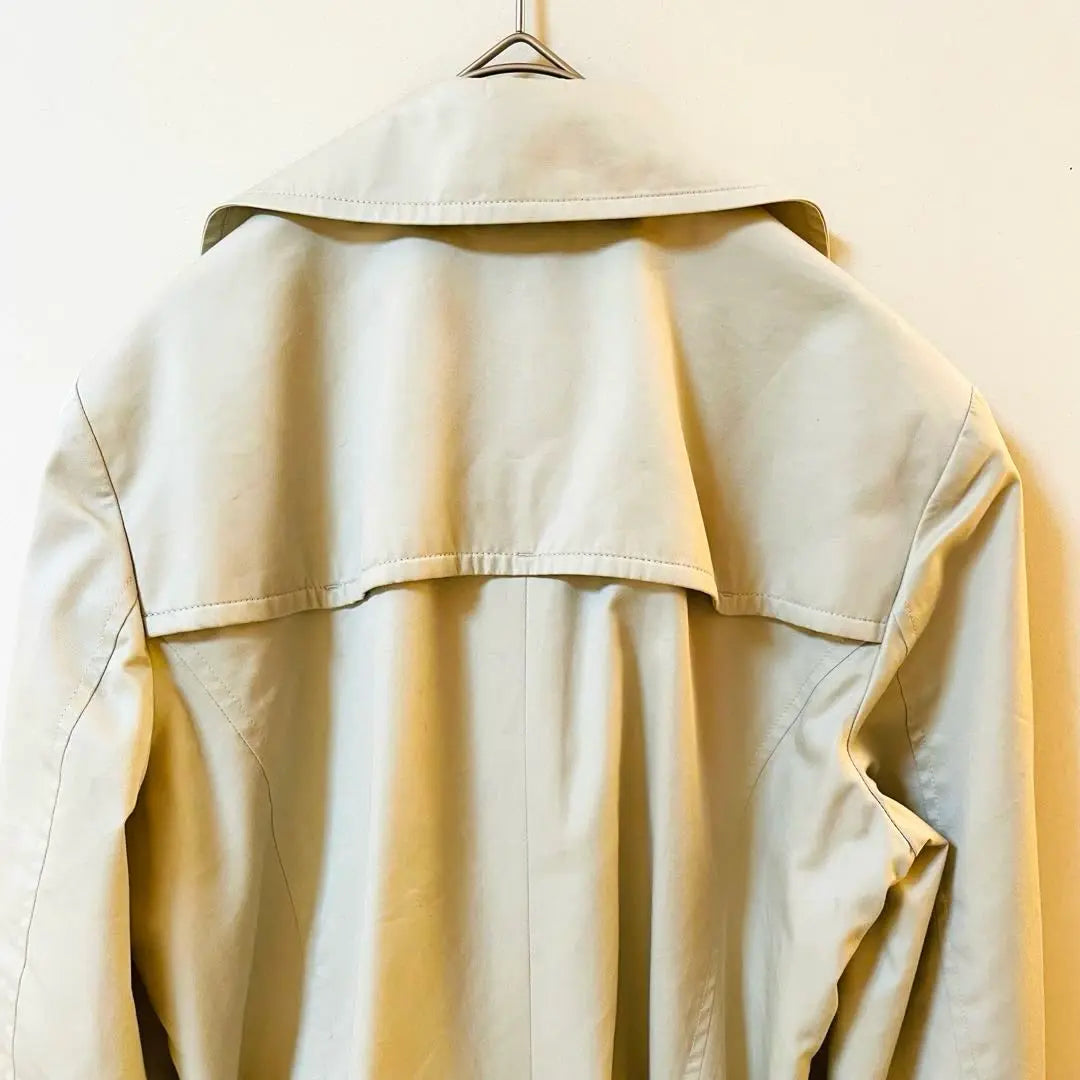 23 wards Trench coat, light beige belt, large size 40