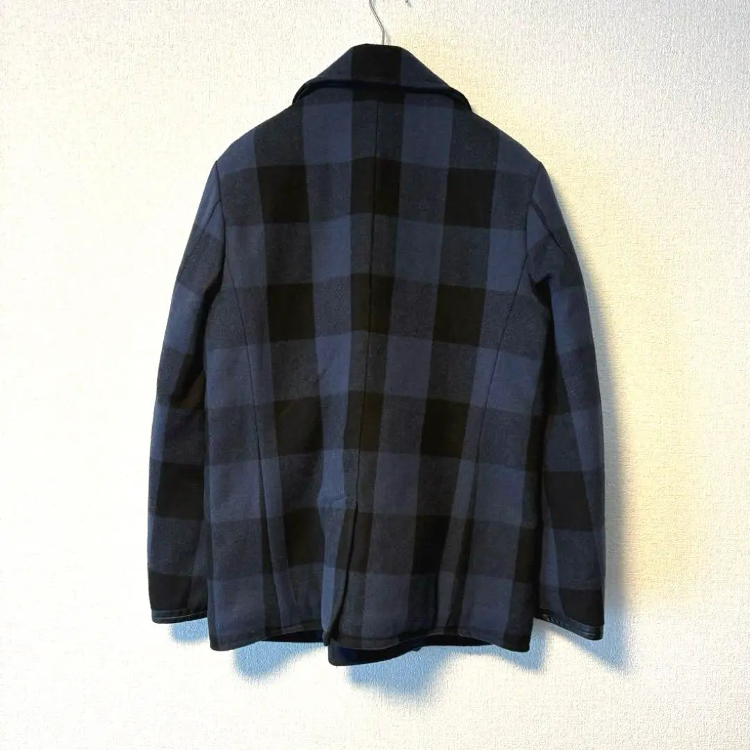 STOOGE&CO Peacoat [S] Wool blend block check jacket