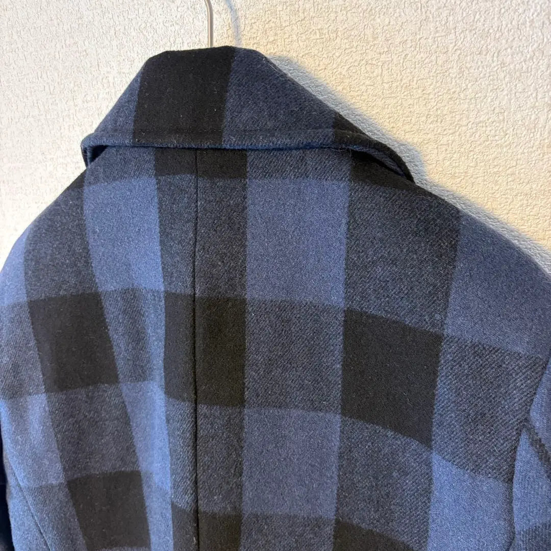 STOOGE&CO Peacoat [S] Wool blend block check jacket