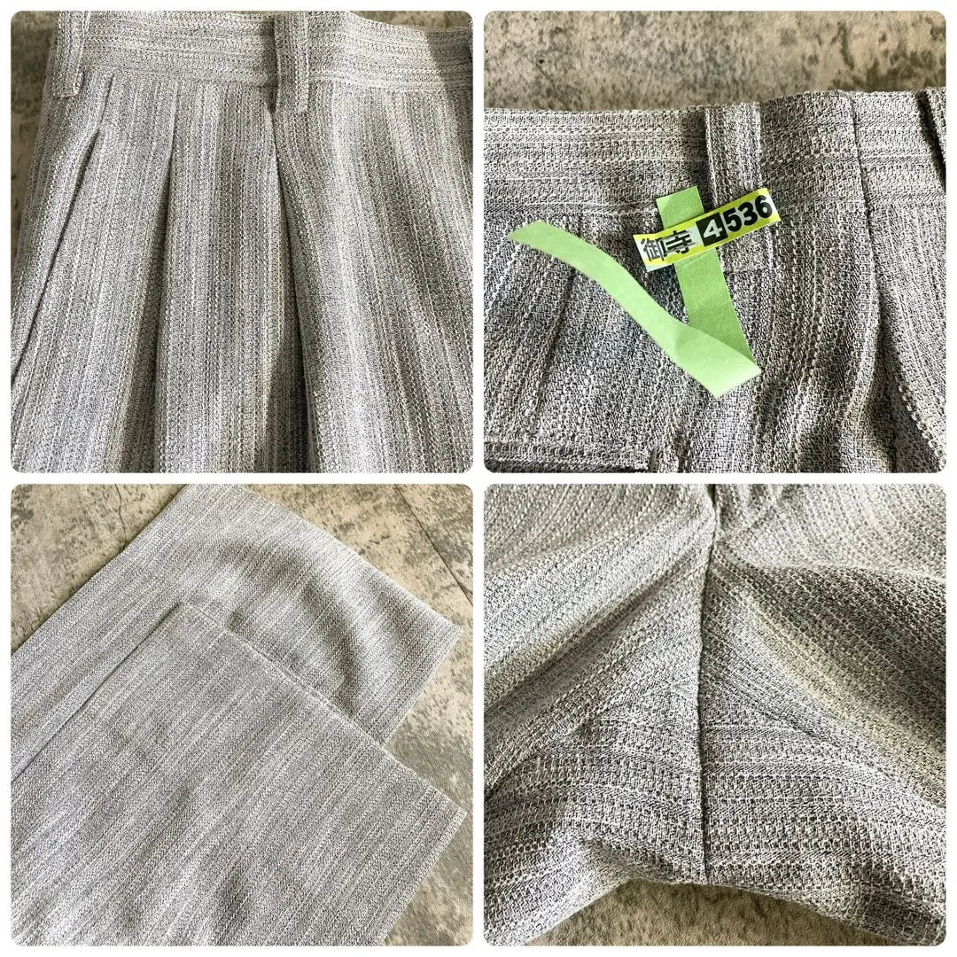 Traje doble de VERSACE, de la mejor calidad, en gris blanco jaspeado, talla XL