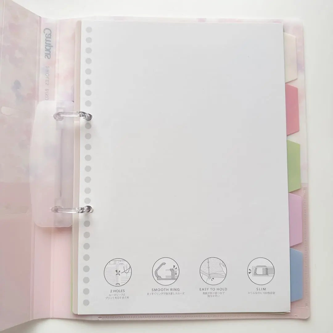 [Rare] campus ring notebook B5 pink