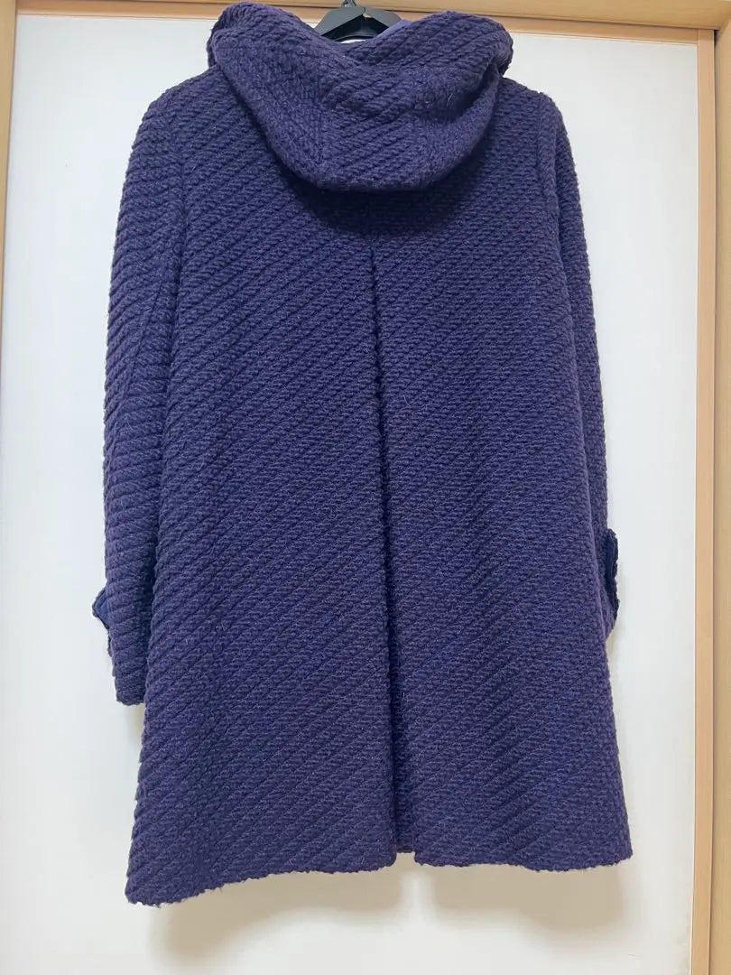 PISANO Purple Hood Court Ladies | PISANO 紫色 フード付き コート レディース