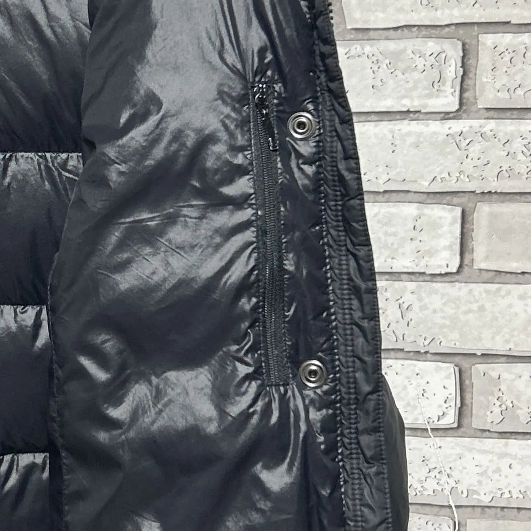 THE NORTH FACE ☆ Chaqueta de plumón con logo Scratch Negro M | THE NORTH FACE☆ハーフダウンジャケット 刺繡ロゴ ブラック M