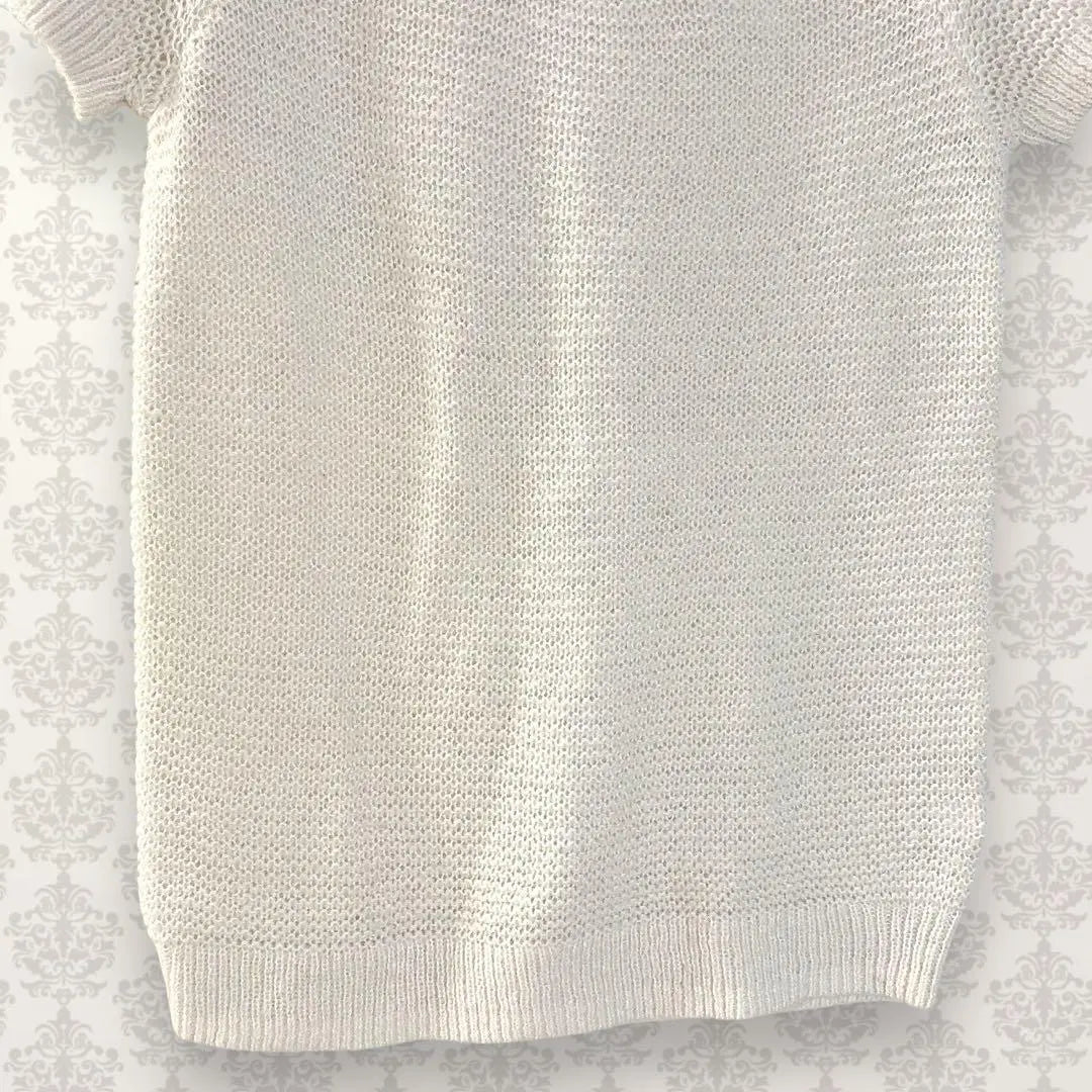 Gap [XXS] Openwork knit short sleeve knit feminine stretch Y2K Stretch