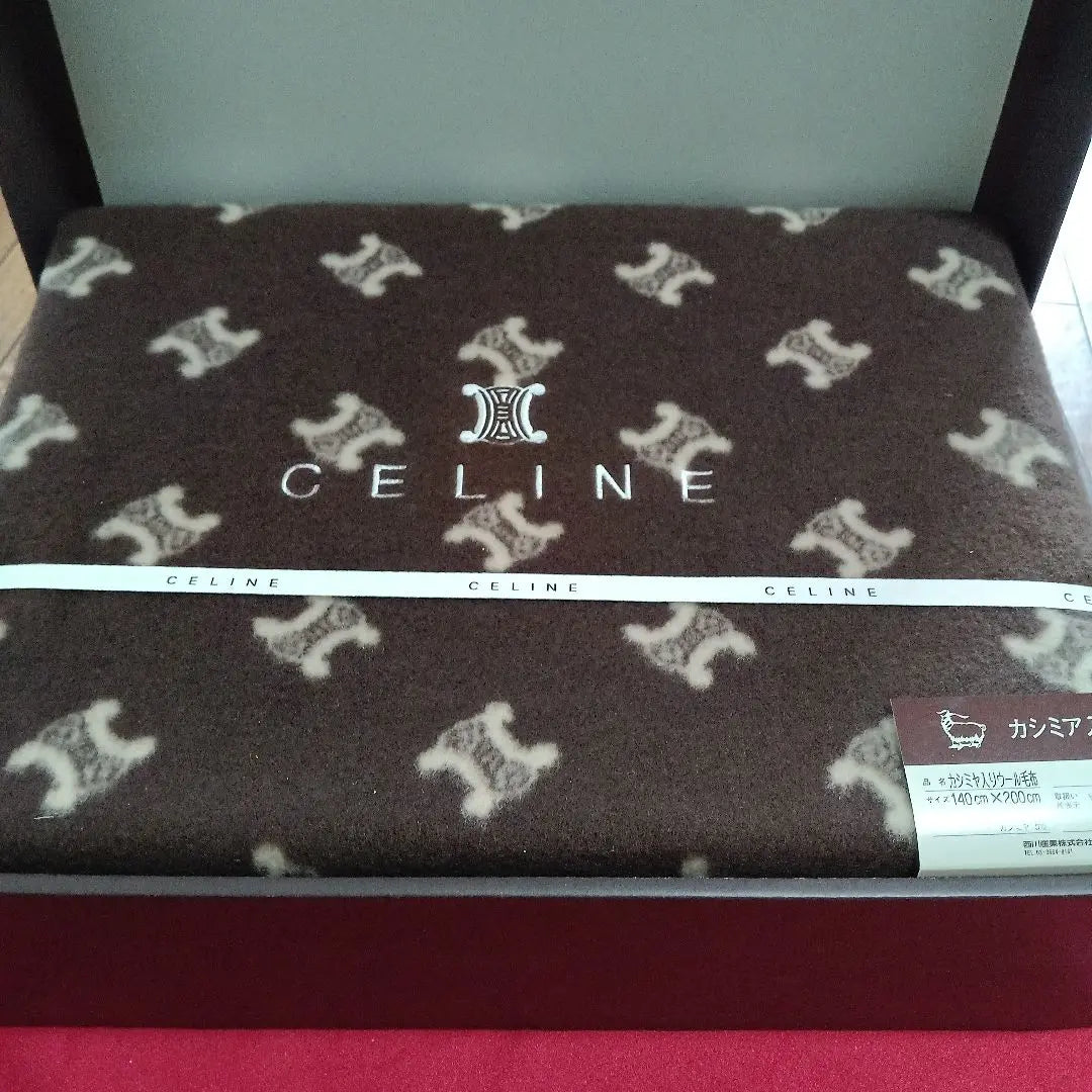 CELINE Celine Wool Blanket with Cashmere | CELINEセリーヌ カシミヤ入りウール毛布