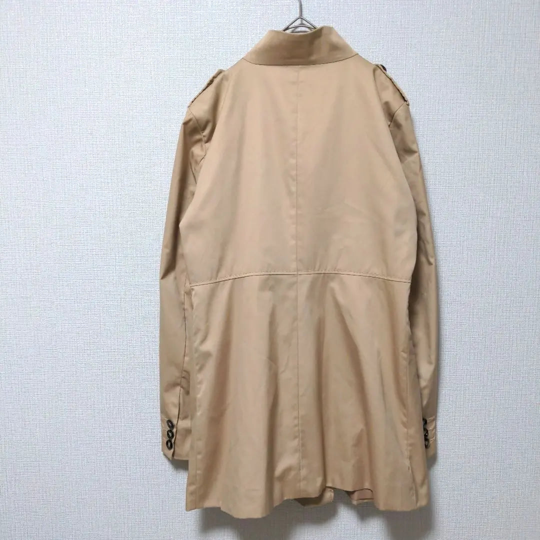 H&M Divided Trench Coat Double Breasted Beige 42