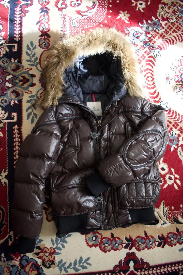 Beautiful item✨ [moncler] Moncler down jacket brown men's outerwear