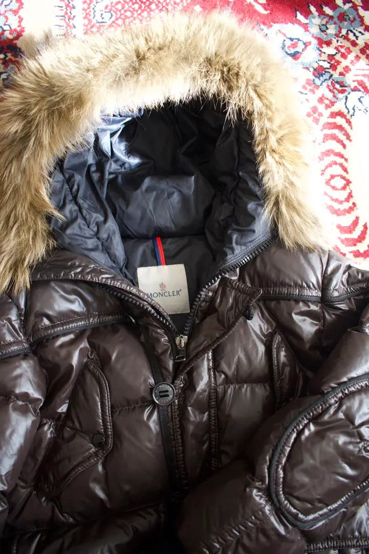 Hermoso artículo ✨ [moncler] Chaqueta de plumas Moncler marrón para hombre