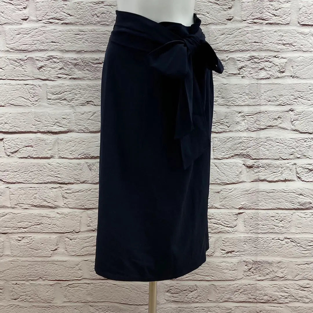 ☆7644P☆ OPAQUE.CLIP Long skirt Navy