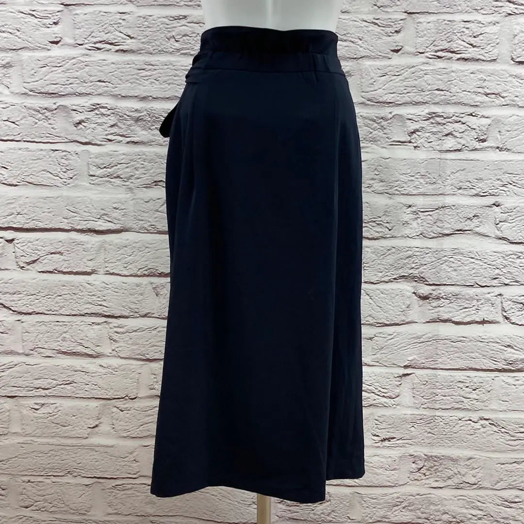 ☆7644P☆ OPAQUE.CLIP Long skirt Navy