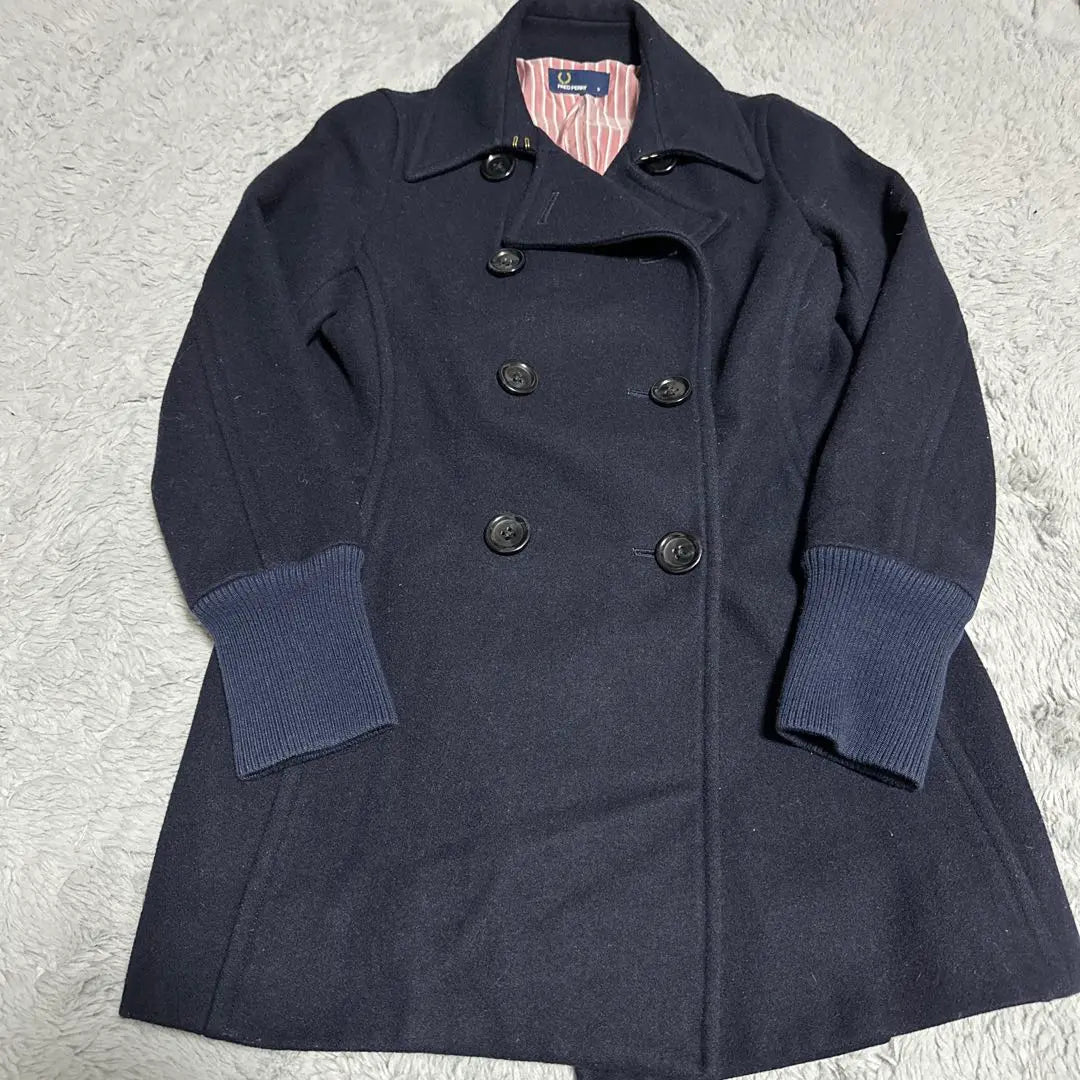 FRED PERRY Navy Peacoat S