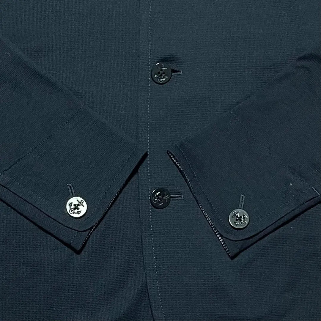 [BARNEYS NEWYORK] Beautiful Barneys Round Collar Jacket Navy