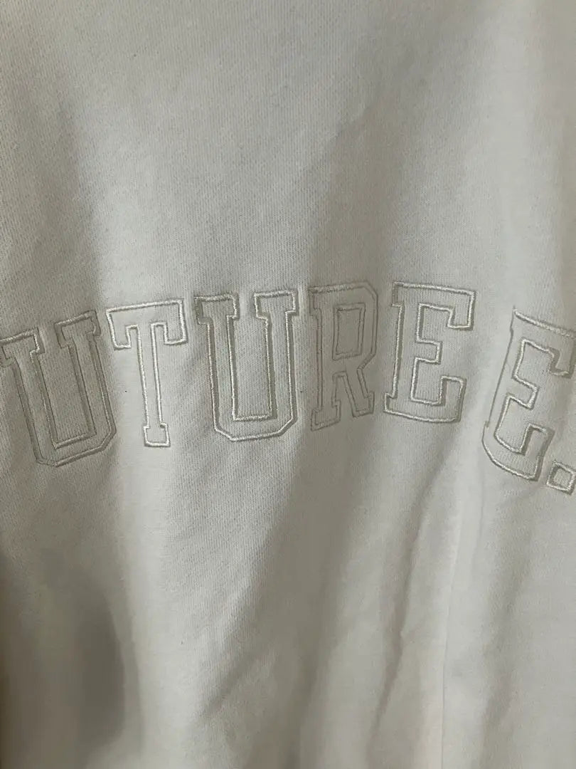 [Unused] CITEN FUTURE logo sweatshirt, ivory, white