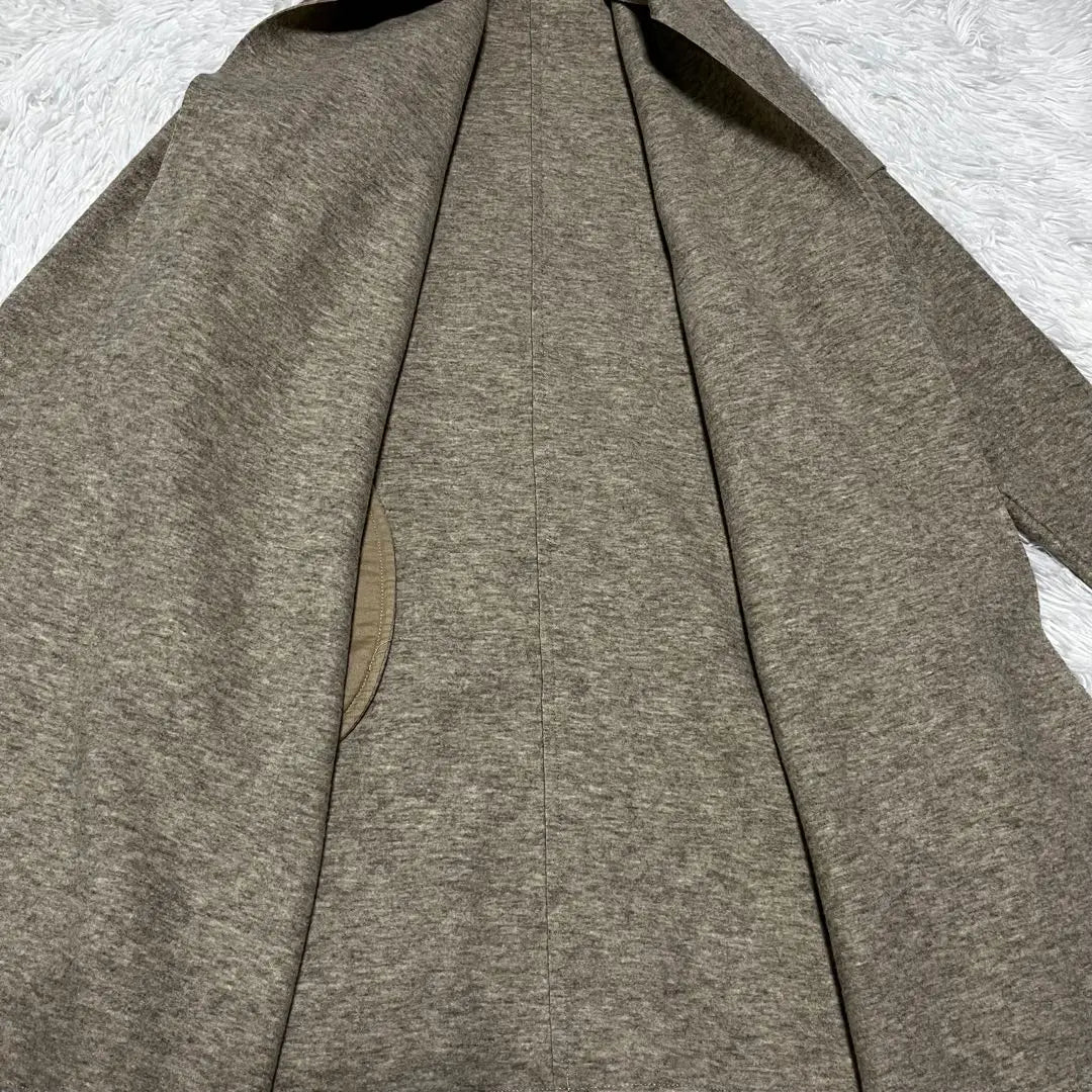 [Good condition] 23rd Ward Niju Sanku no collar coat Greige 38