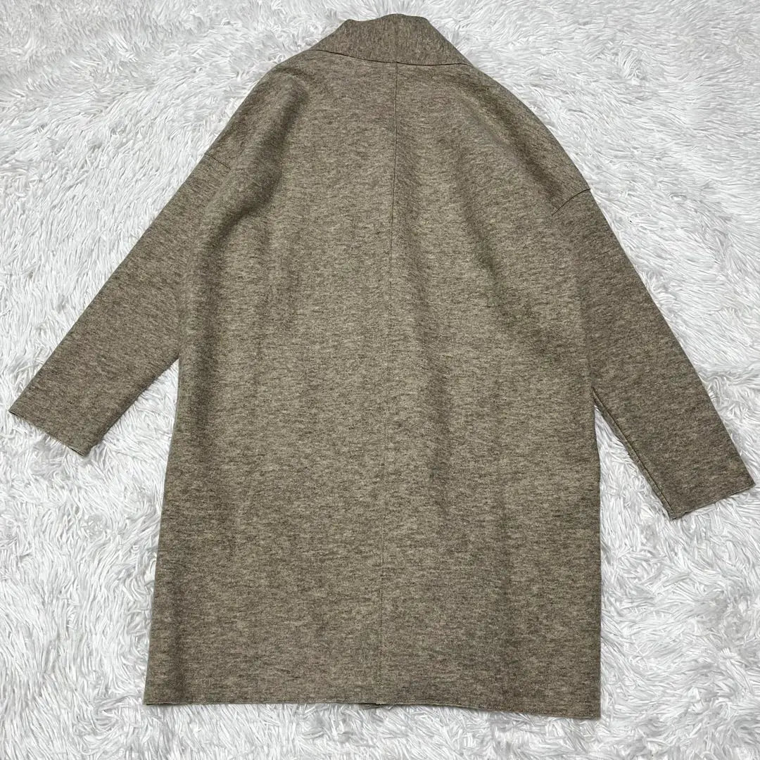 [Good condition] 23rd Ward Niju Sanku no collar coat Greige 38