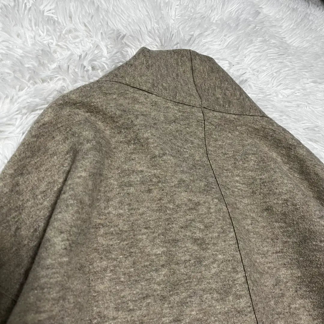 [Good condition] 23rd Ward Niju Sanku no collar coat Greige 38