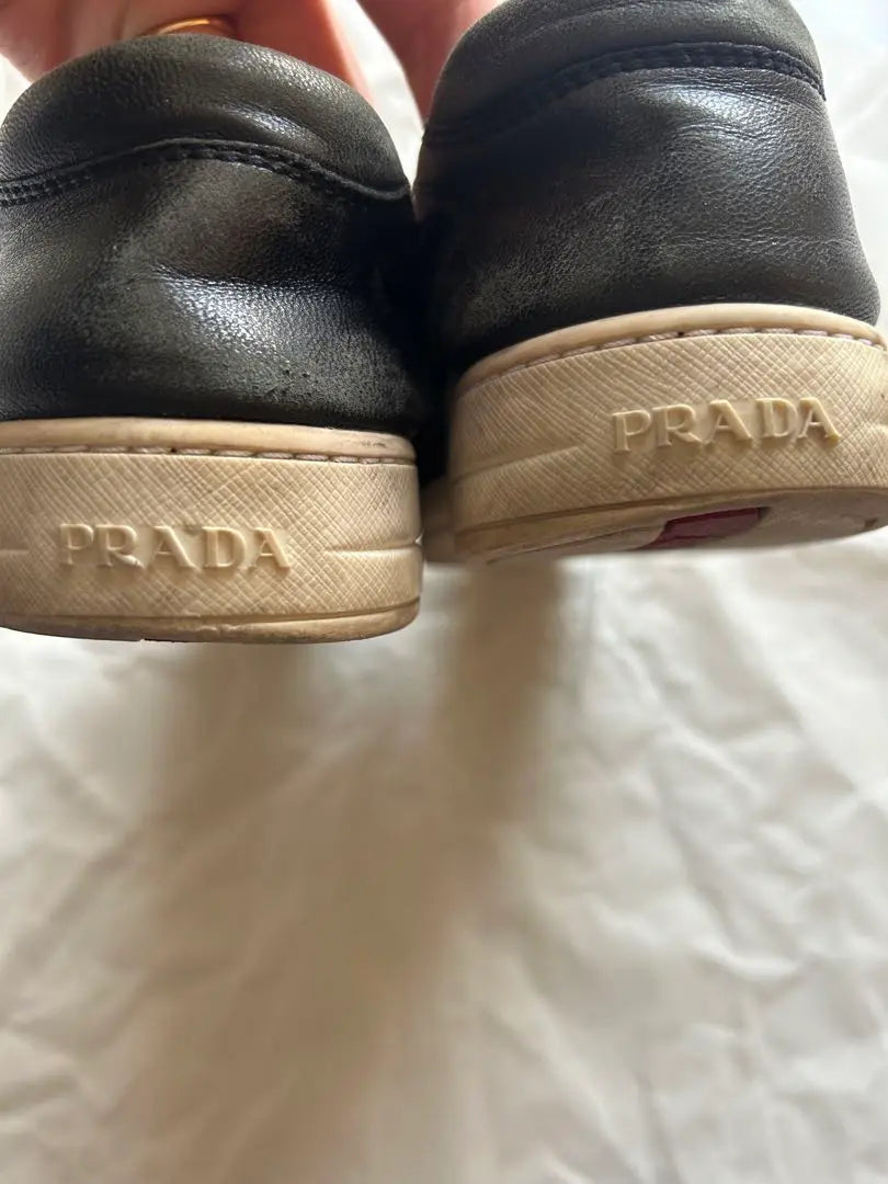 PRADA sport sneakers 36 black low cut