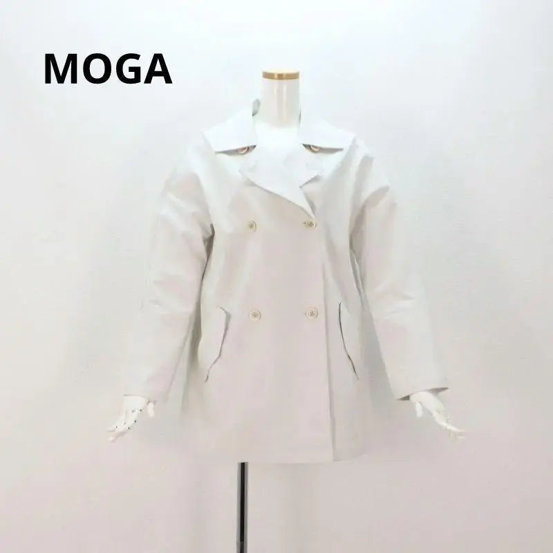 Gabardina de abrigo HR1446 MOGA para mujer 2