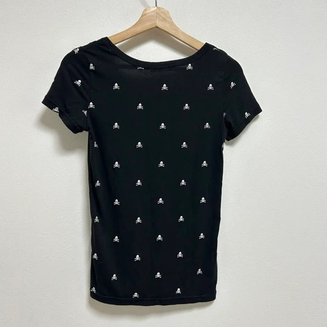 Women's Short Sleeve Tops T-Shirt Black Skull | レディース　半袖　トップス　Tシャツ　ブラック　ドクロ