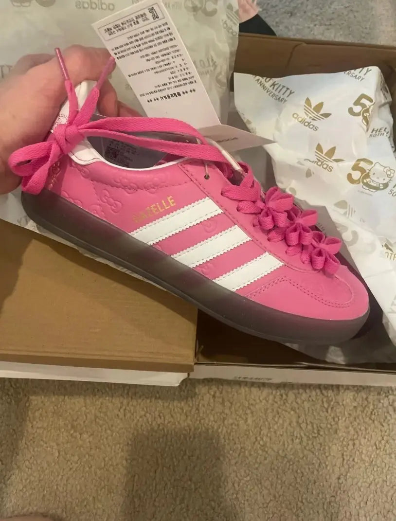 Adidas Hello Kitty Sneakers Pink Box Made in Overseas