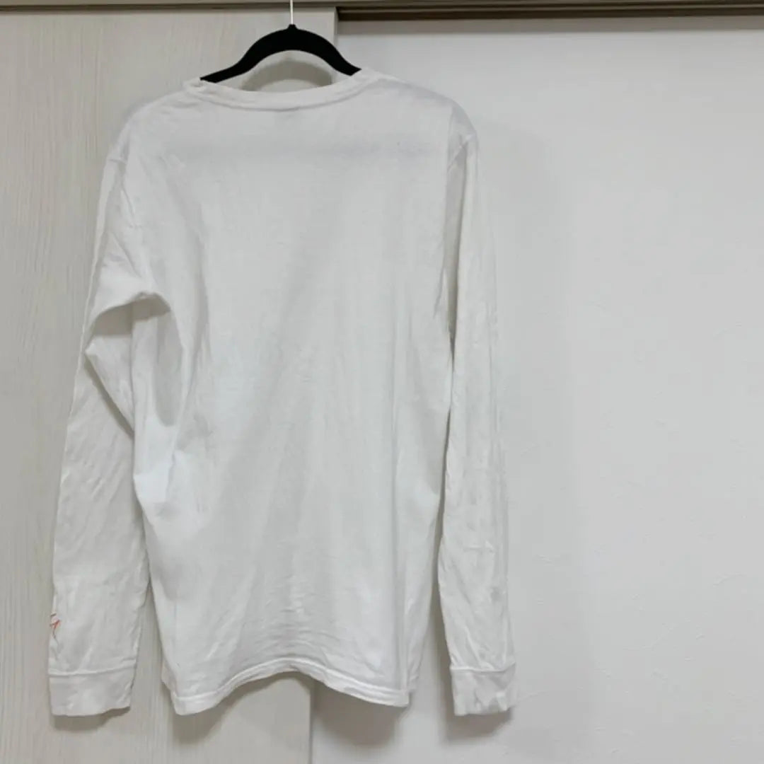 [TOMMY] Tommy Long T-shirt Men's L Long Sleeve Logo White